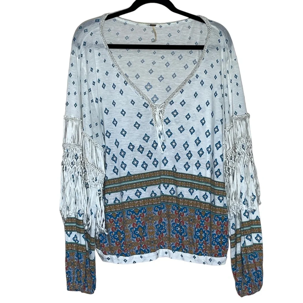 Free People Macra Maze Me Size Large Top